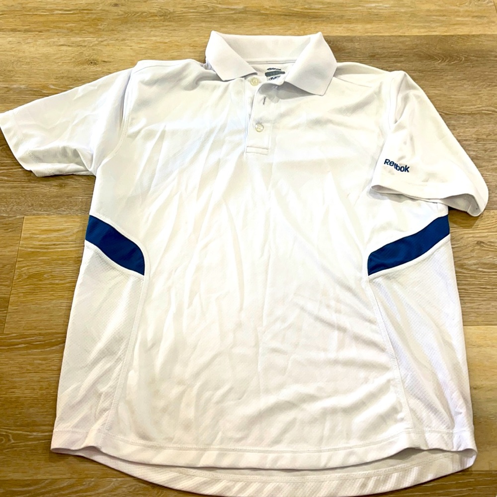 Men’s white polo Reebok shirt